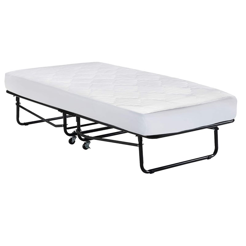 Micropuff Fitted Mattress Pad - Cot Size 33â€ (33" x 75") Mattress Pad - Soft and Comfortable Fitted Mattress Protector - Mattress Cover Stretches up 12 to 15 Inches Deep - Easy to Wash - Image 1